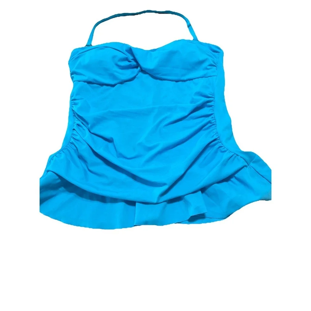 Always For Me Swim Suit‎ 2 Pc 18W  Curvy You Blue